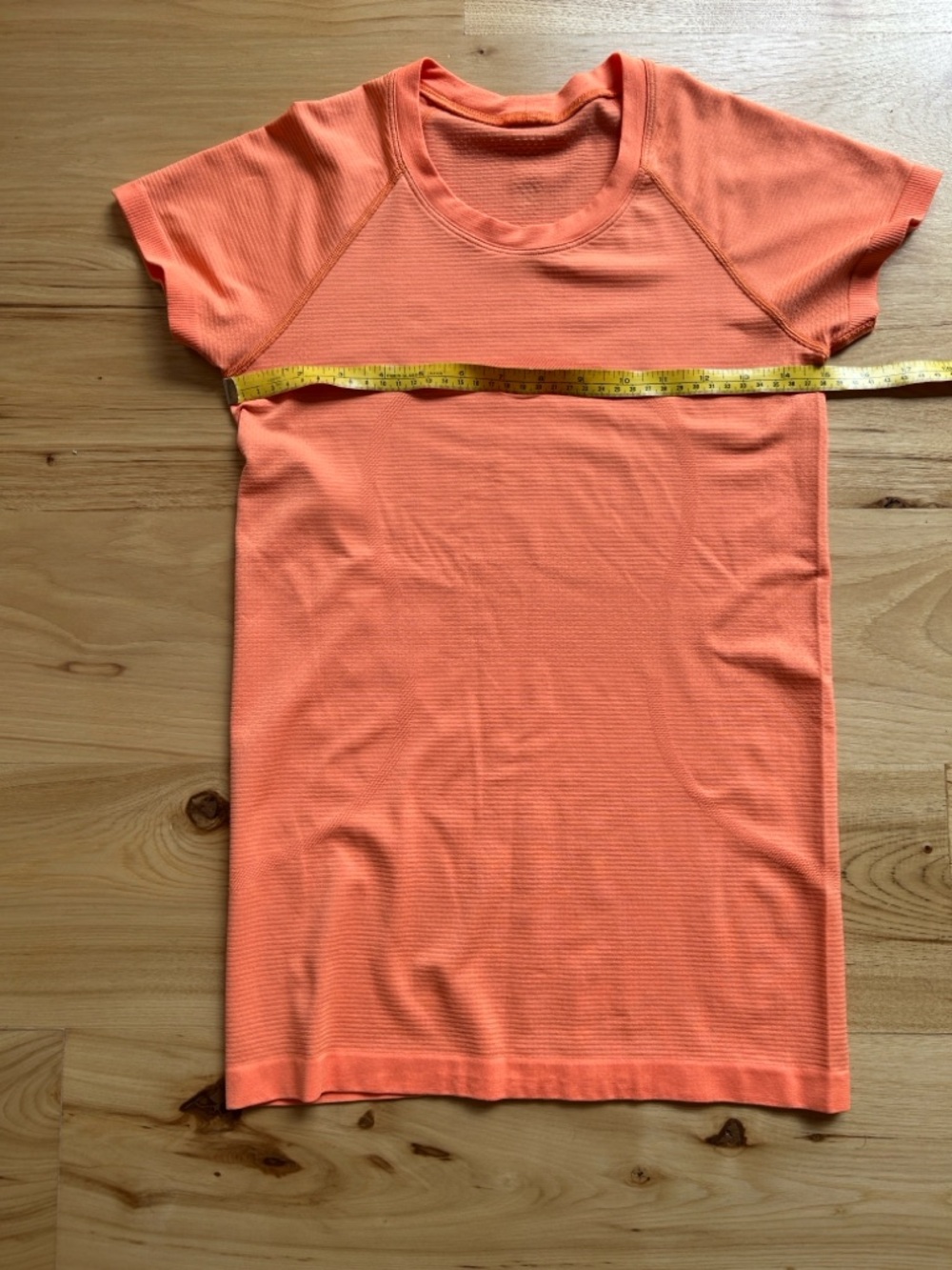 lululemon athletica Orange Short Sleeve Tee